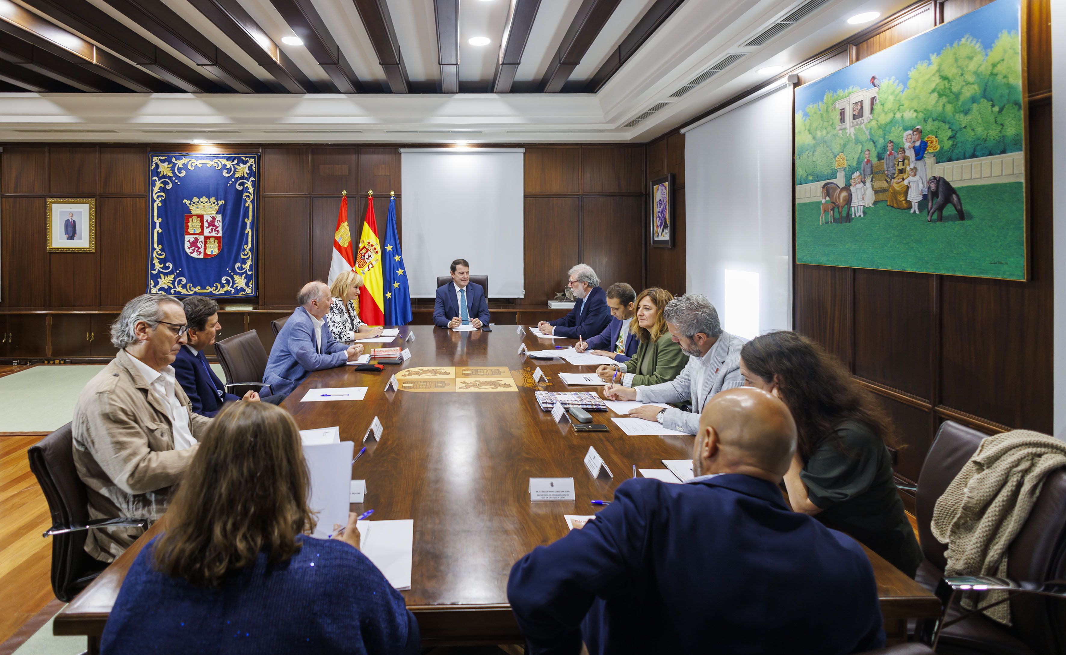 Reunión con los agentes del Diálogo Social