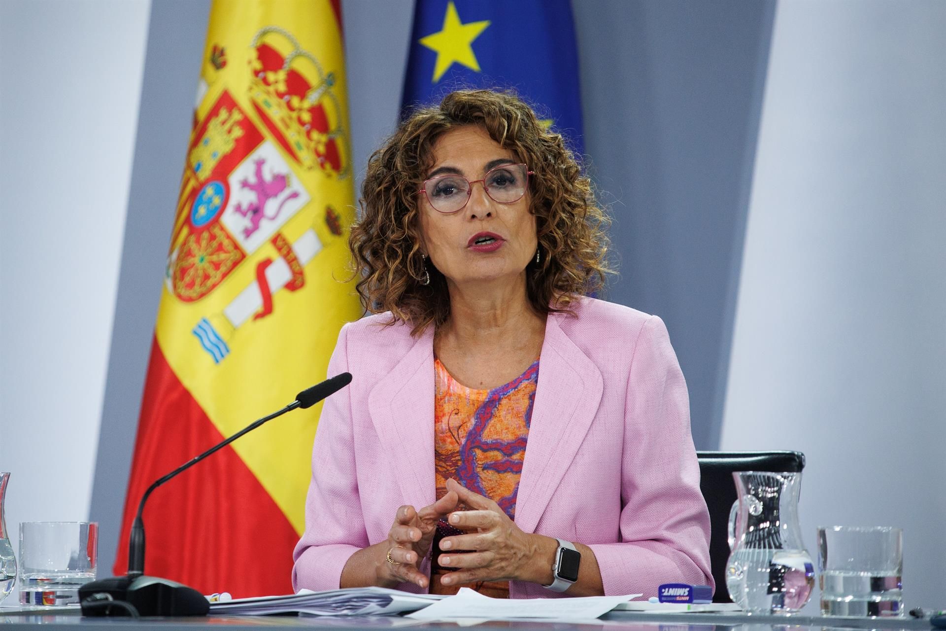 La vicepresidenta primera del Gobierno y ministra de Hacienda, María Jesús Montero.   Alejandro Martínez Vélez   Europa Press