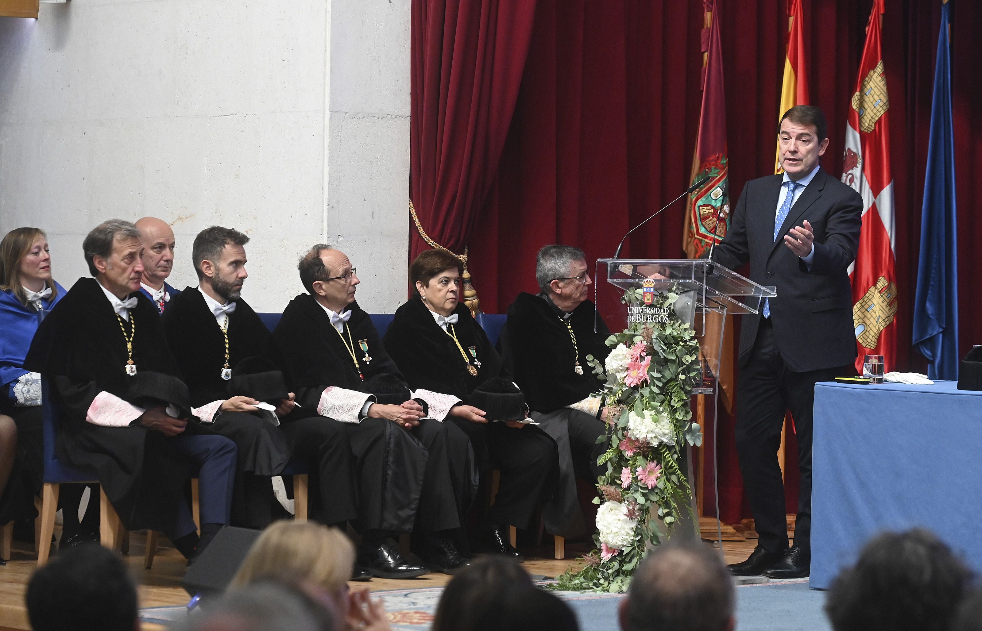 El presidente de la Junta de Castilla y León, Alfonso Fernández Mañueco, participa en la apertura del Curso Académico 2024-2025 de las universidades de Castilla y León