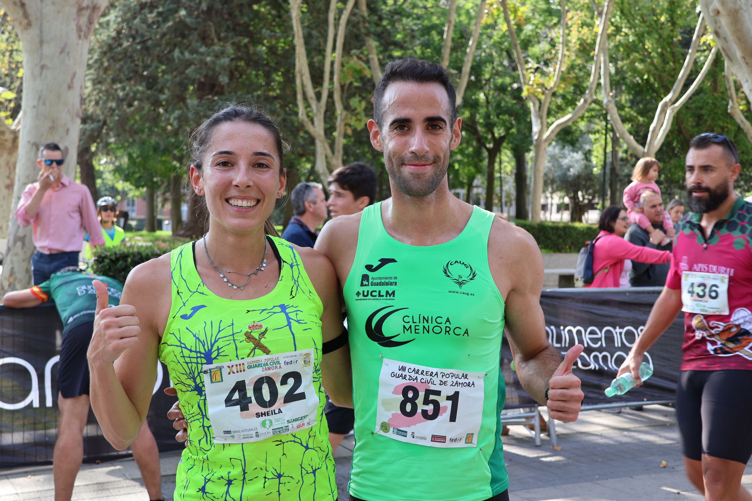 Sheila Gutiérrez y Manuel Gutiérrez, ganadores de la XIII Carrera Popular de la Guardia Civil