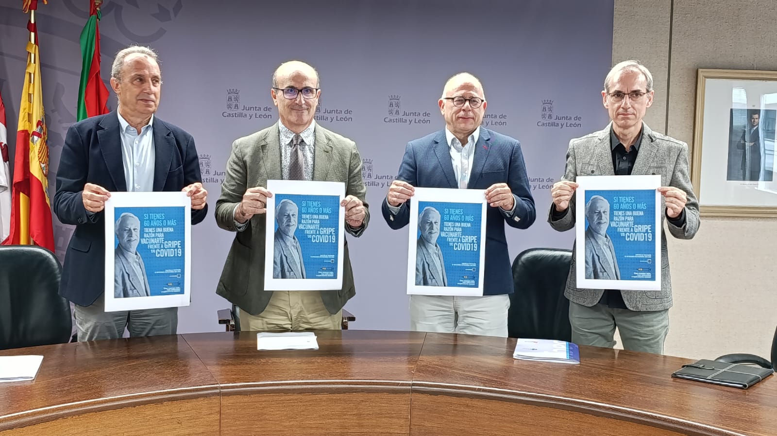 Presentación de la campaña de gripe, Covid-19 y bronquiolitis. Junta de Castilla y León