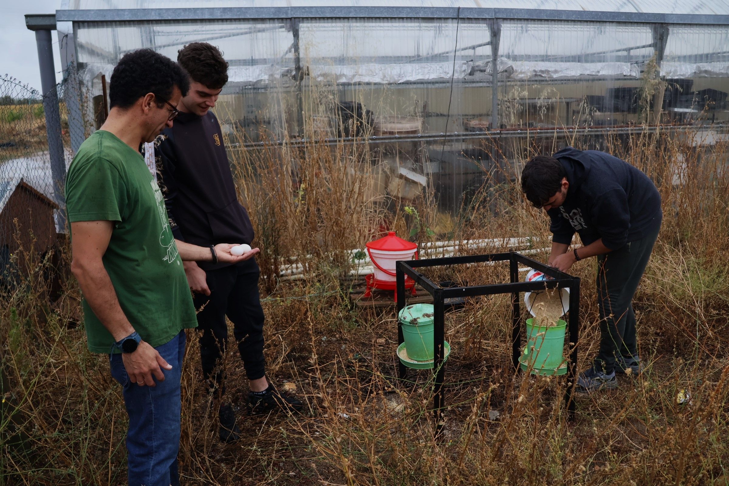 Alumnos del Grado Medio de Producción Agroecológica del IES Alfonso IX