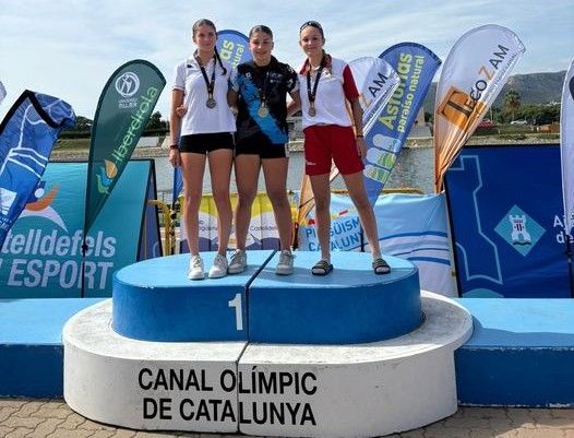 Pódium Club Piragüismo Duero. Campeonato de España de Sprint por Federaciones Autonómicas 2024