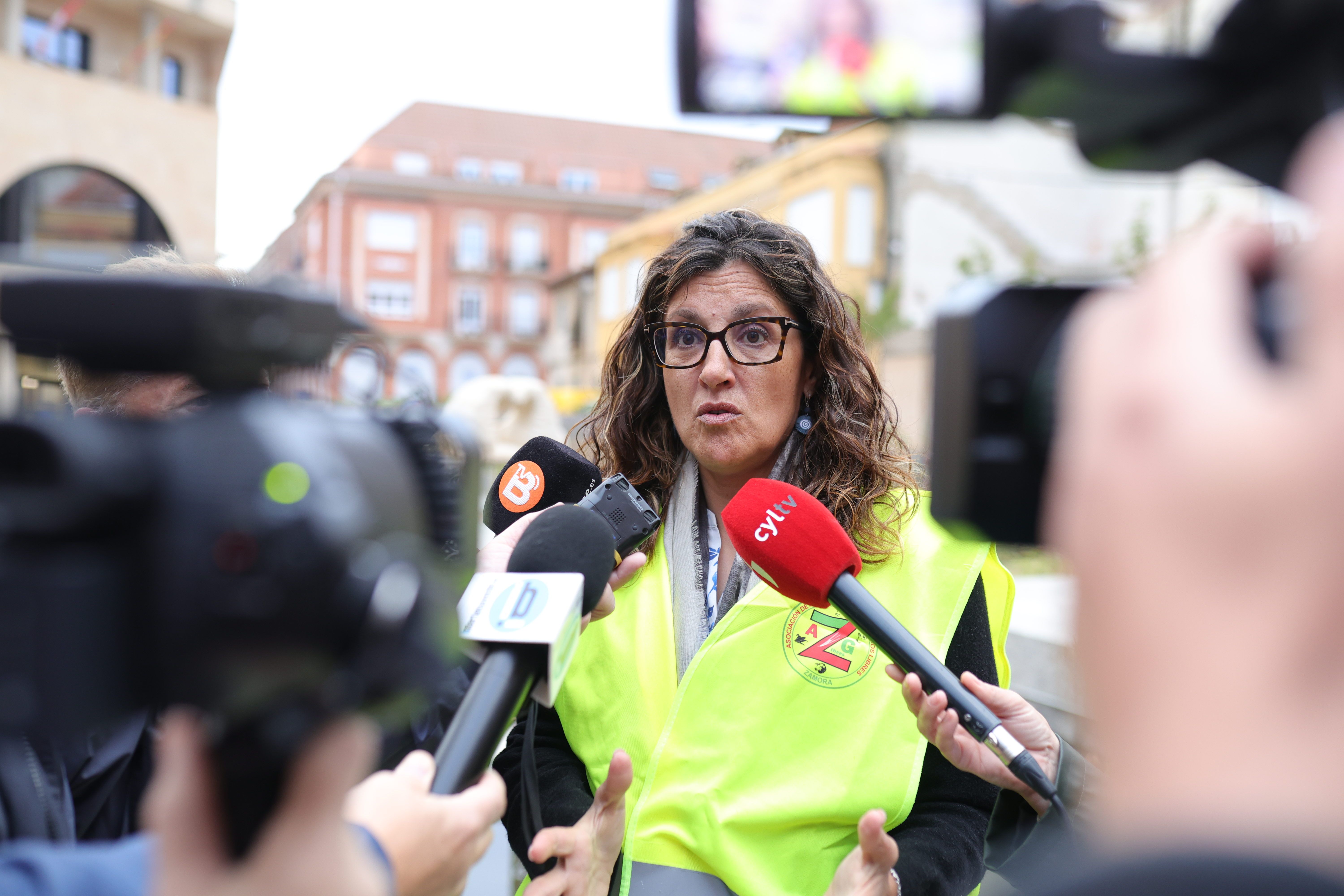 JL Leal / ICAL. Concentración en apoyo a un agricultor y un ganadero juzgados por los disturbios en las protestas agrarias 