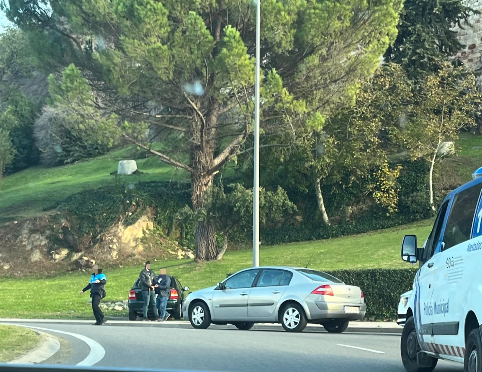 Accidente rotonda Trascastillo Zamora