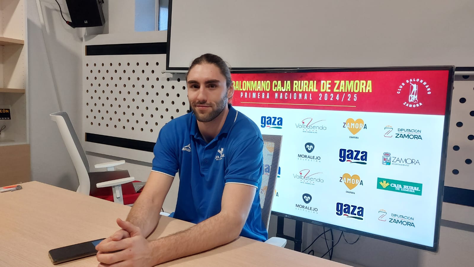 Hugo Rodríguez, en rueda de prensa