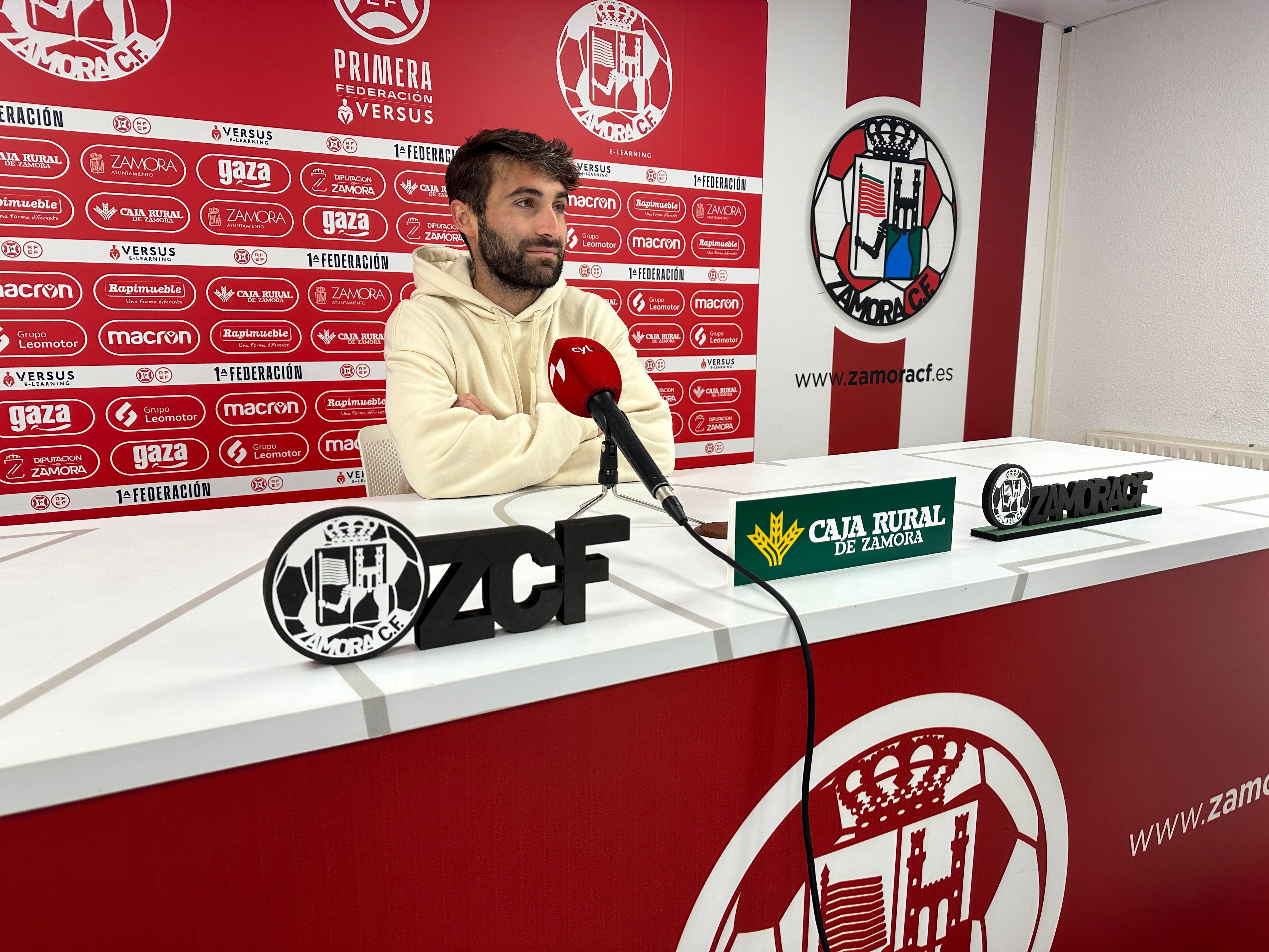 Adrián Mancebo, en rueda de prensa