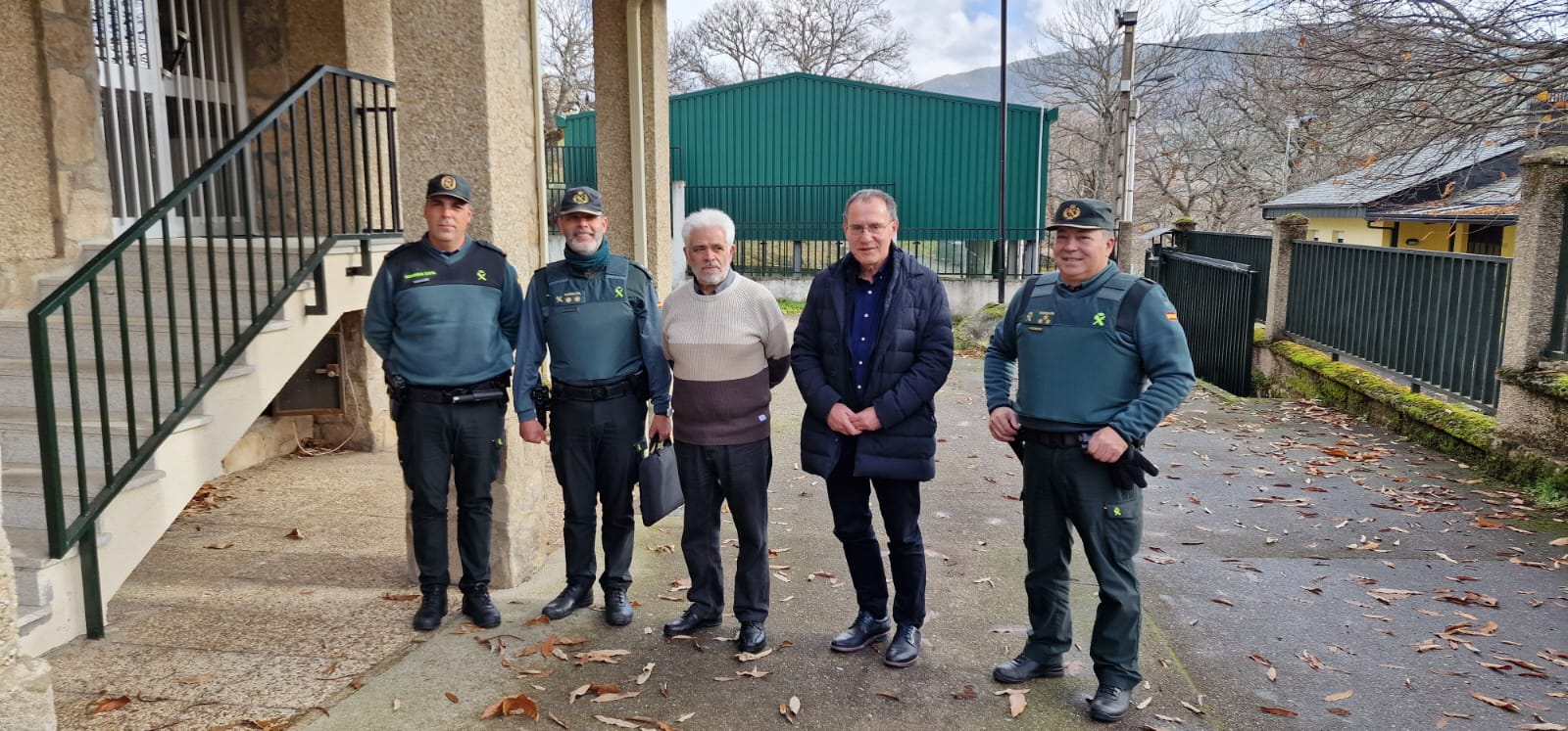 Visita Guardia Civil Lubián.