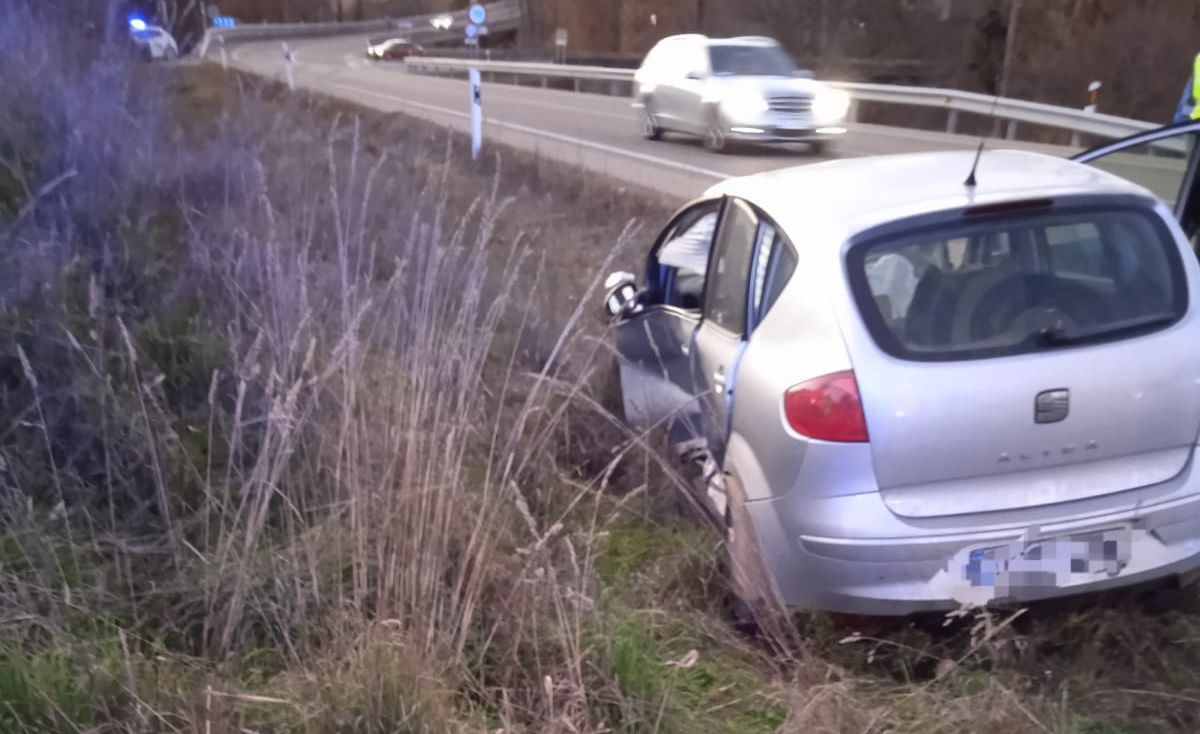 Accidente en la N 122 en Rábano de Aliste