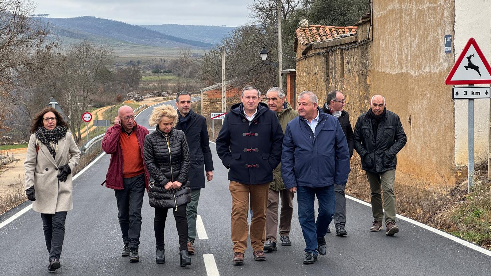 Concluyen las obras para reparar la carretera entre Ferreras de Arriba y Ferreras de Abajo