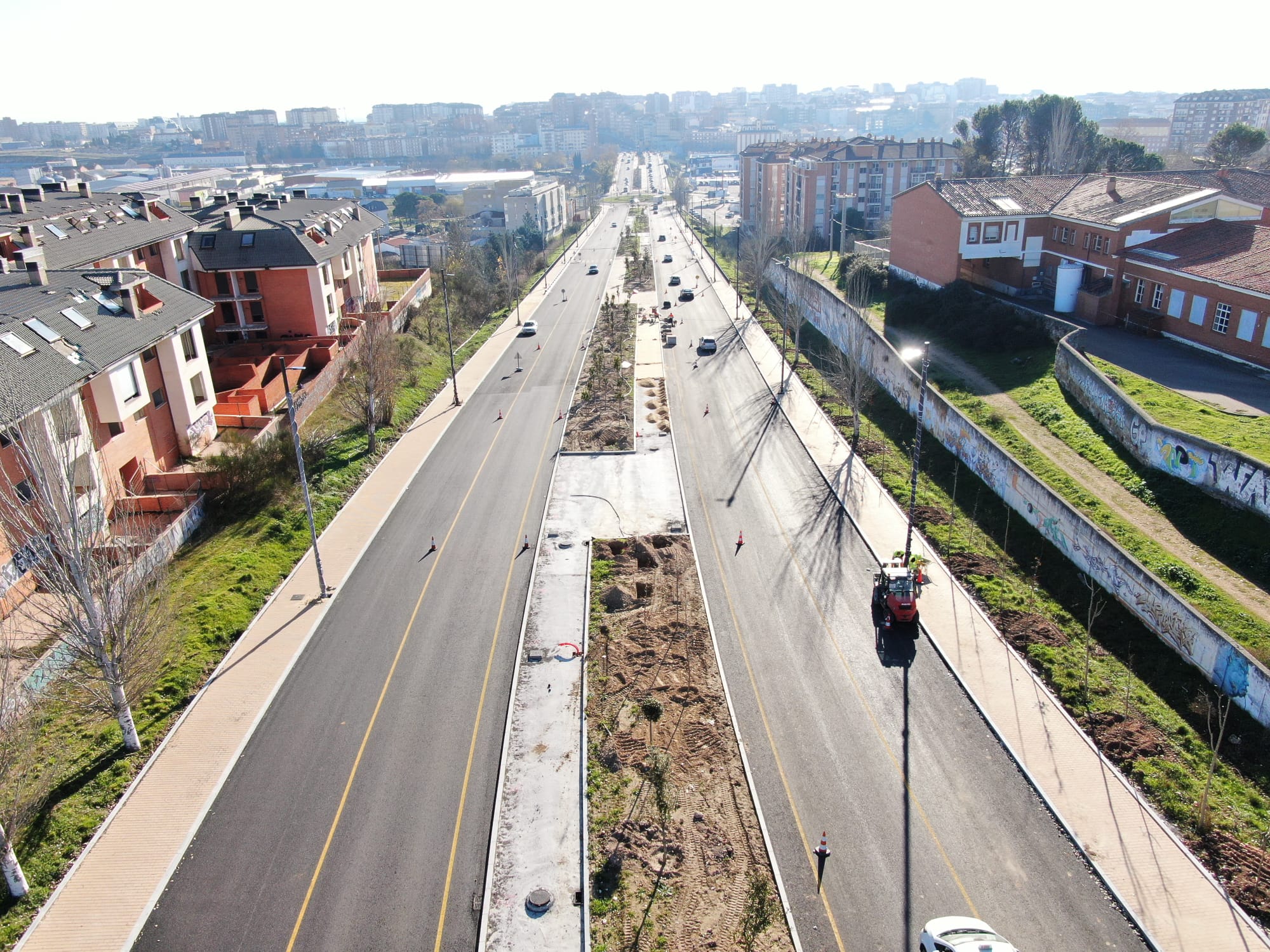 Obras en las travesías de Zamora