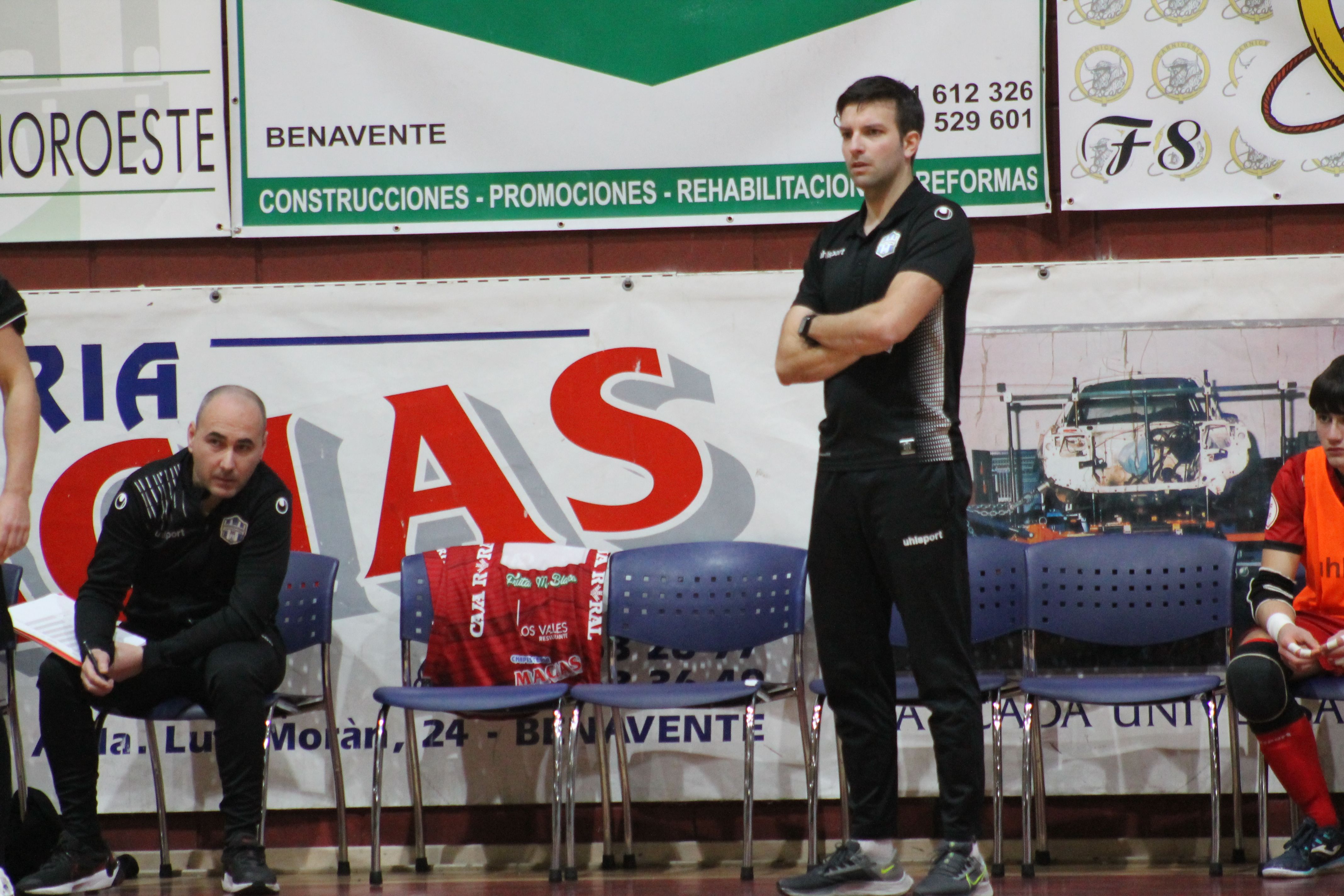 Marcos Vara en un partido en La Rosaleda esta temporada.