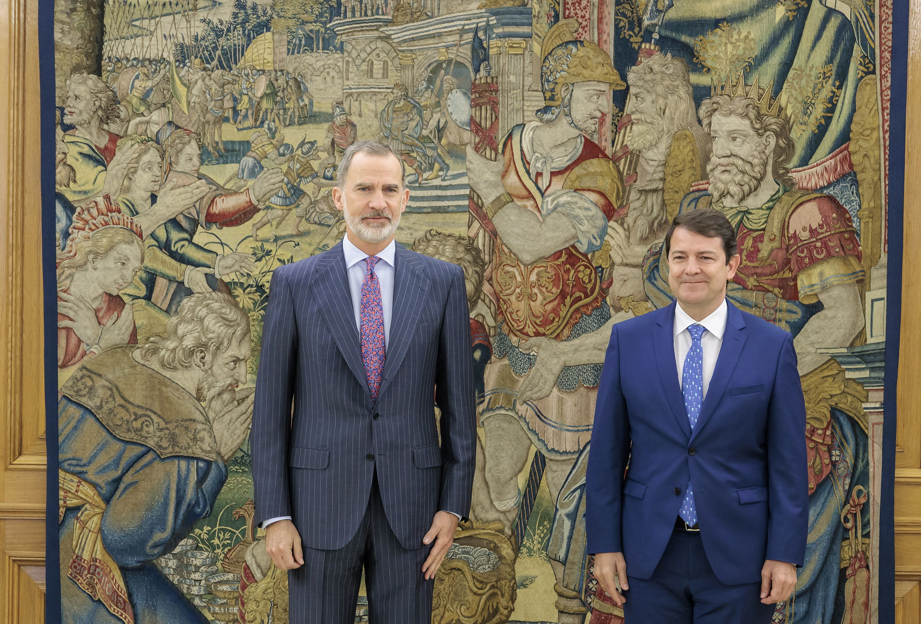 Felipe VI y Mañueco en una imagen de archivo