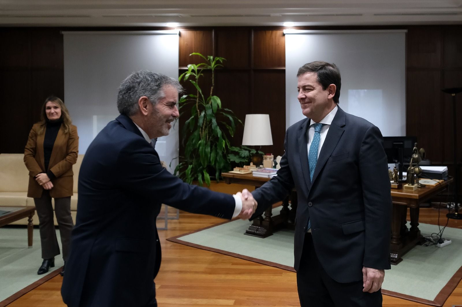 Los responsables de CSIF de Castilla y León se han reunido esta mañana con Fernández Mañueco, González Gago y Rocío Lucas