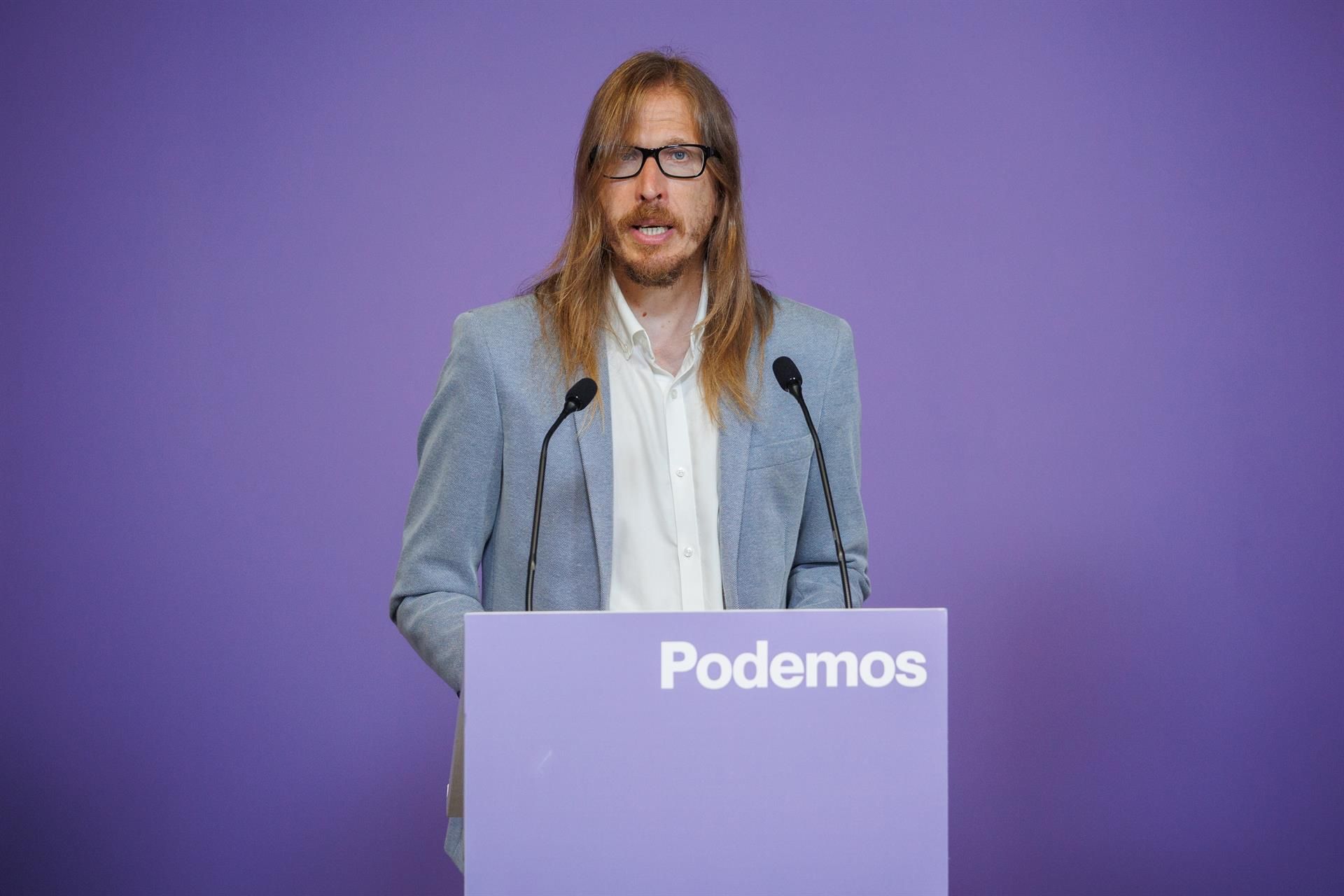 El procurador de Unidas Podemos, Pablo Fernández