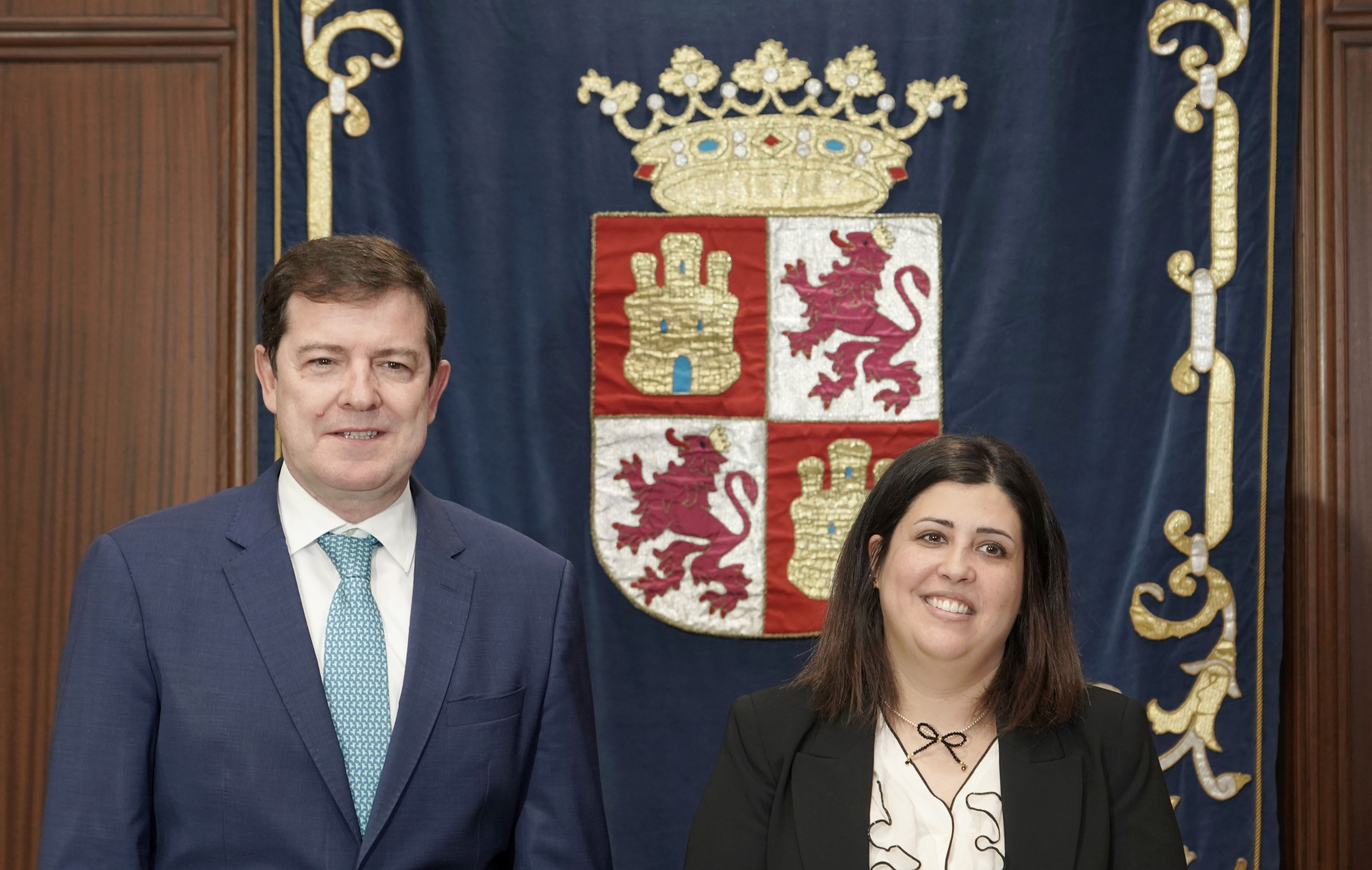 Miriam Chacón  ICAL. El presidente de la Junta de Castilla y León, Alfonso Fernández Mañueco, mantiene un encuentro con la alcaldesa de Benavente, Beatriz Asensio