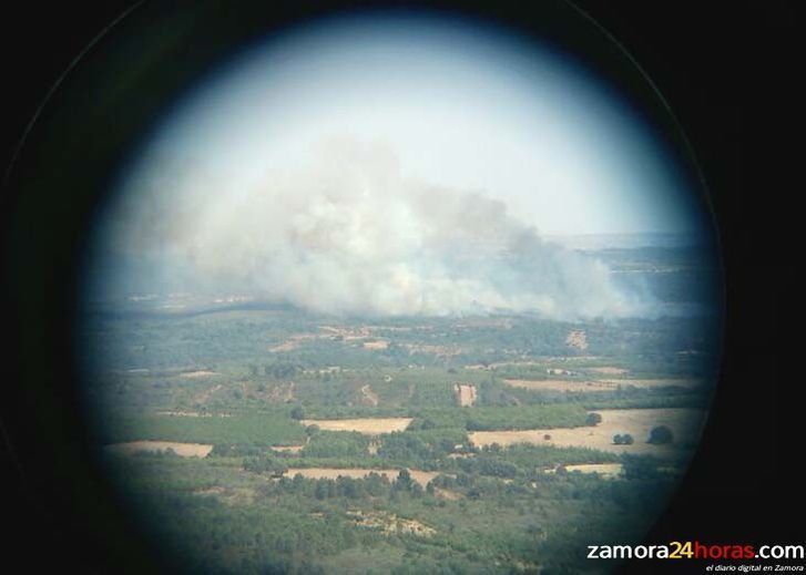  Extinguido el incendio declarado en Cabañas de Aliste y que llegó a alcanzar rápidamente el nivel 1 de Infocal 