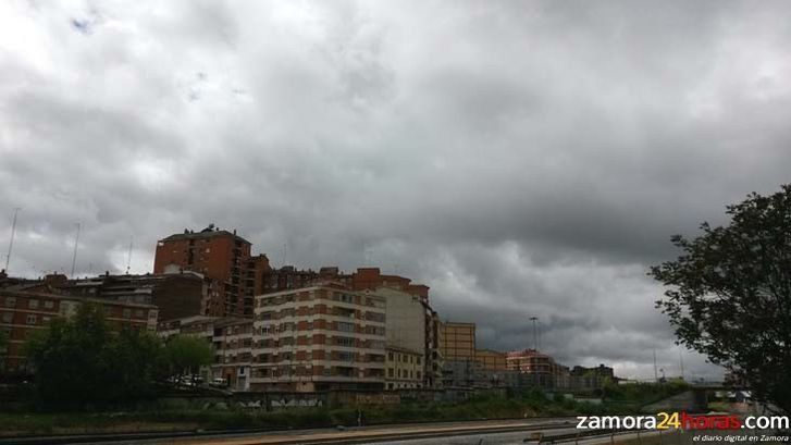  Cielos muy nubosos, con lluvias fuertes ocasionales en Zamora tras las dos trombas de ayer 