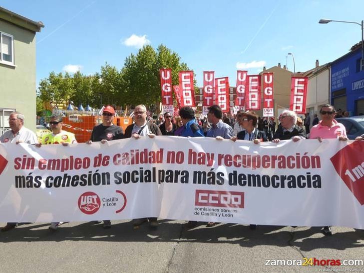  Zamora reivindica trabajo para los jóvenes, las mujeres y los parados de más de 55 años 