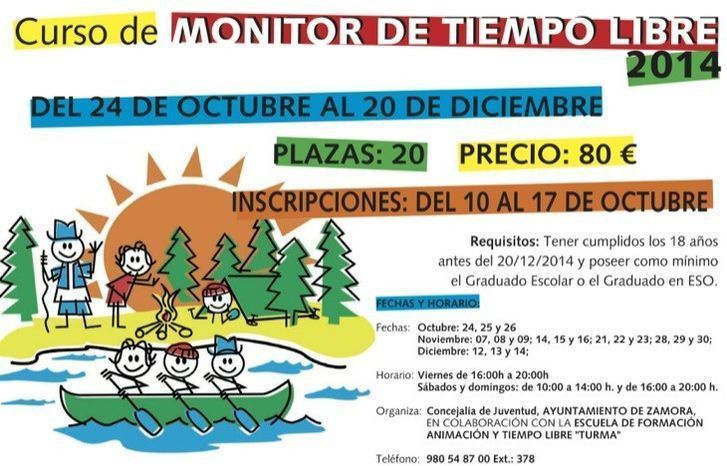  La Concejalía de Juventud convoca un curso de monitor de tiempo libre 