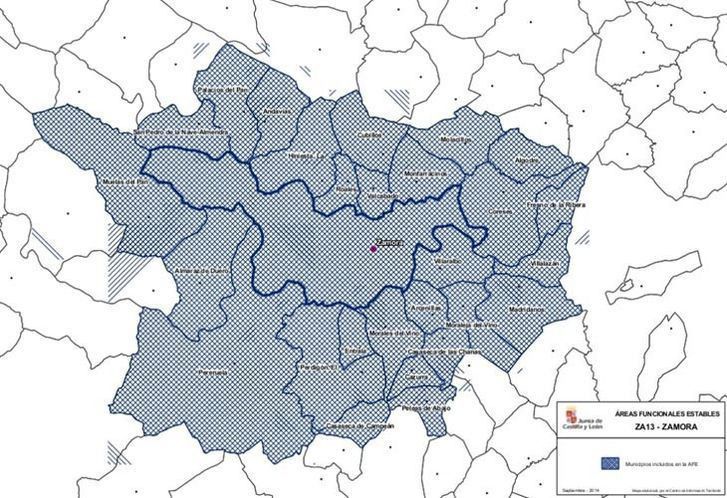  El Área Funcional Estable de Zamora agrupa a 27 municipios 