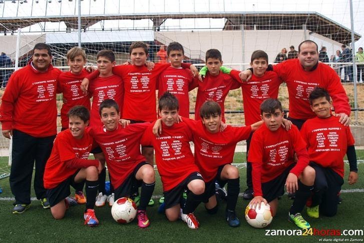  El alevín del Zamora, abrumado en la fase final del sector 