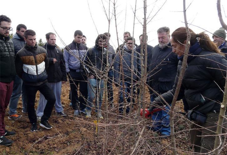  Los alumnos del IES Alfonso IX visitan el Vivero de la Diputación Provincial 