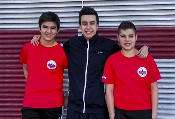  Víctor Melado y Daniel Iglesias, en la concentración regional cadete 