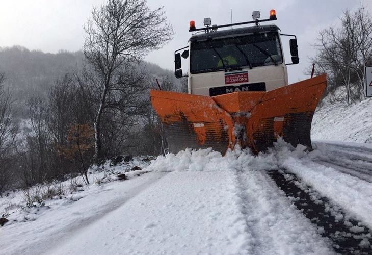  Temperaturas de 11 grados bajo cero en Sanabria y sensación térmica de -30 grados 