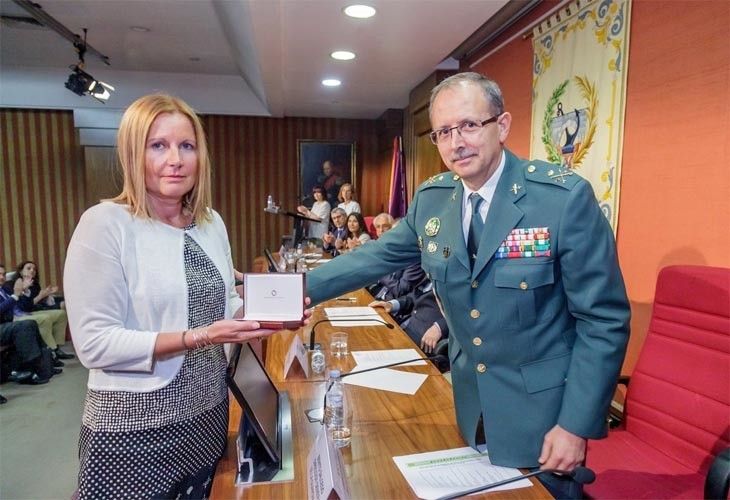  El guardia civil zamorano fallecido en Barbastro, homenajeado por la Asociación Española de la Carretera 