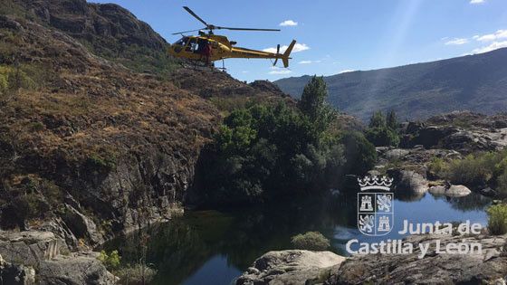  Rescatada una senderista herida en el Cañón del Tera 