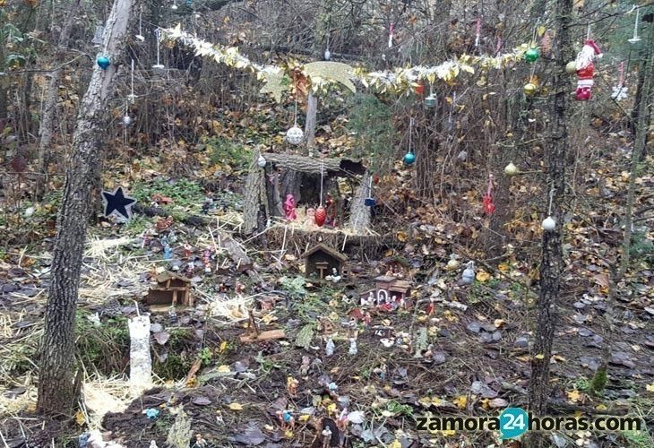  Un belén navideño al aire libre 