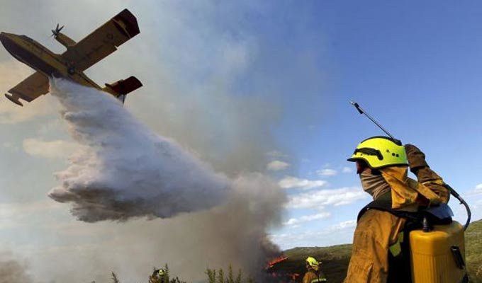  El incendio intencionado en Villar del Buey deja once hectáreas carbonizadas 