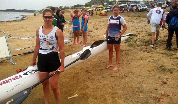  Eva Barrios también consigue el triunfo en el K2 del Nacional de Maratón 