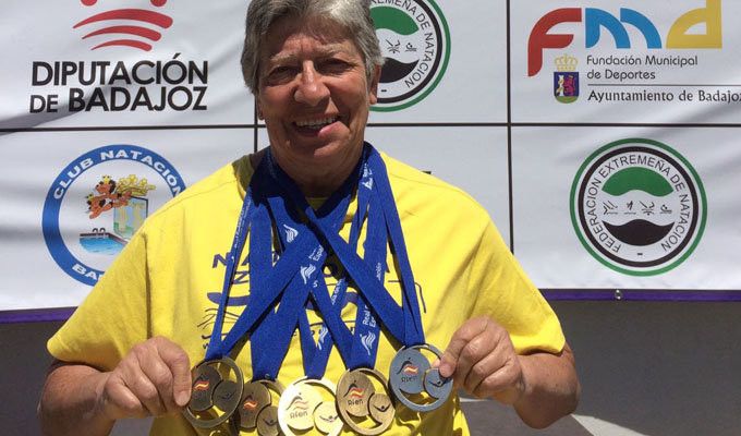  Marina Bueno se cuelga cinco medallas en el Nacional de Verano Máster 