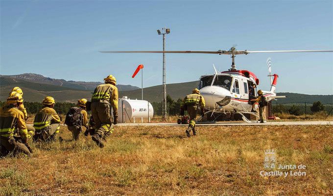  Activo un incendio en Morales de Rey que moviliza más de una decena de medios 