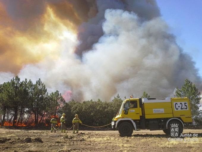  Extinguido el fuego intencionado de Sejas de Aliste 