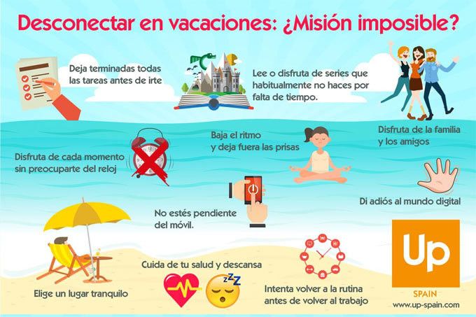  Ocho consejos para desconectar en vacaciones 