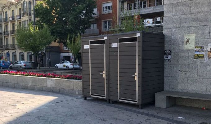  Instalados siete nuevos urinarios portátiles en distintos puntos de la ciudad 