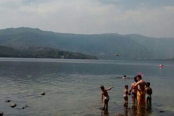  Incendio Losadilla toma agua Lago 