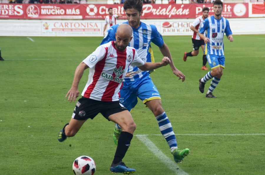 Sergio García en un partido con el Zamora CF frente a la Arandina. Archivo