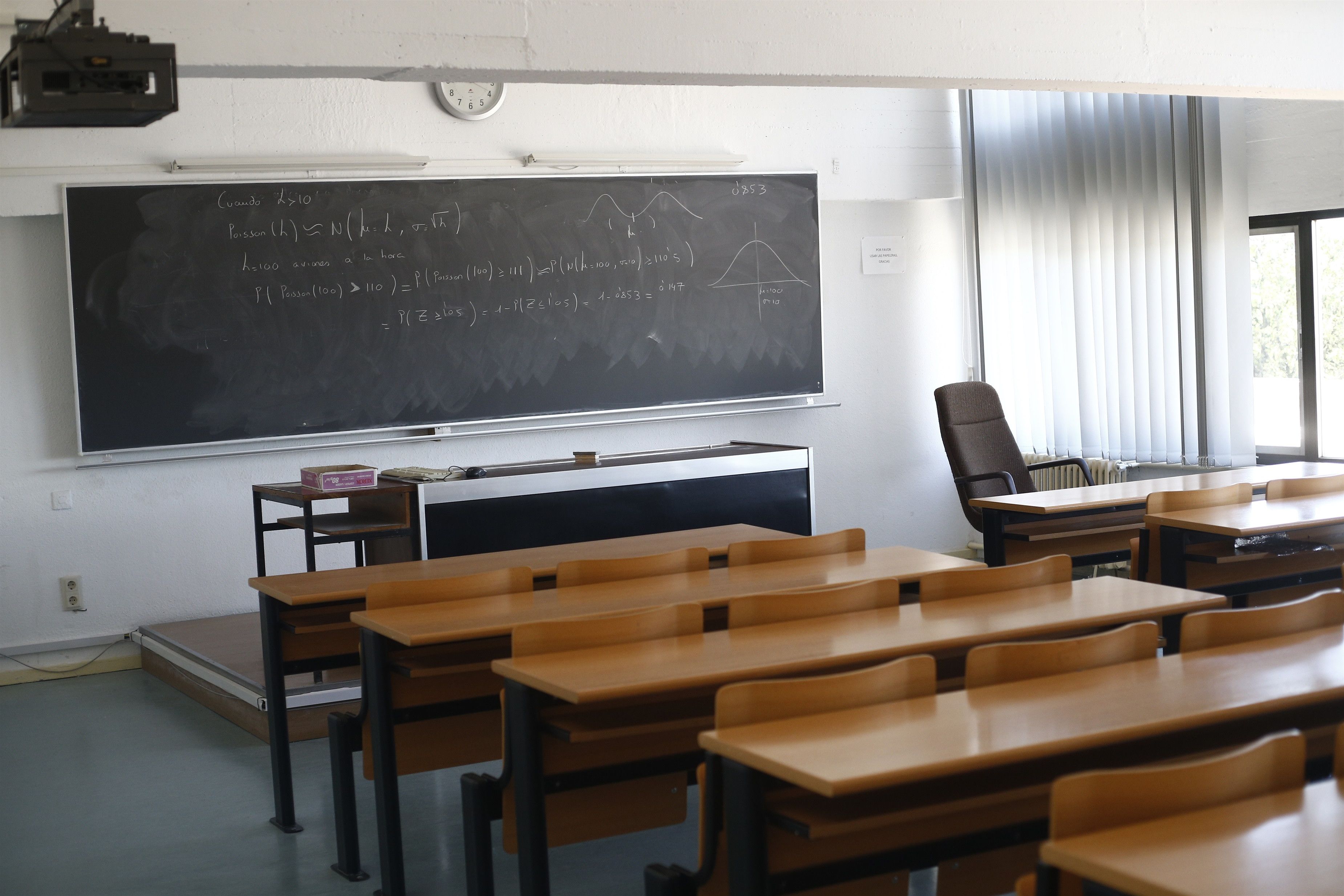  Aula de la Universidad Complutense de Madrid. 