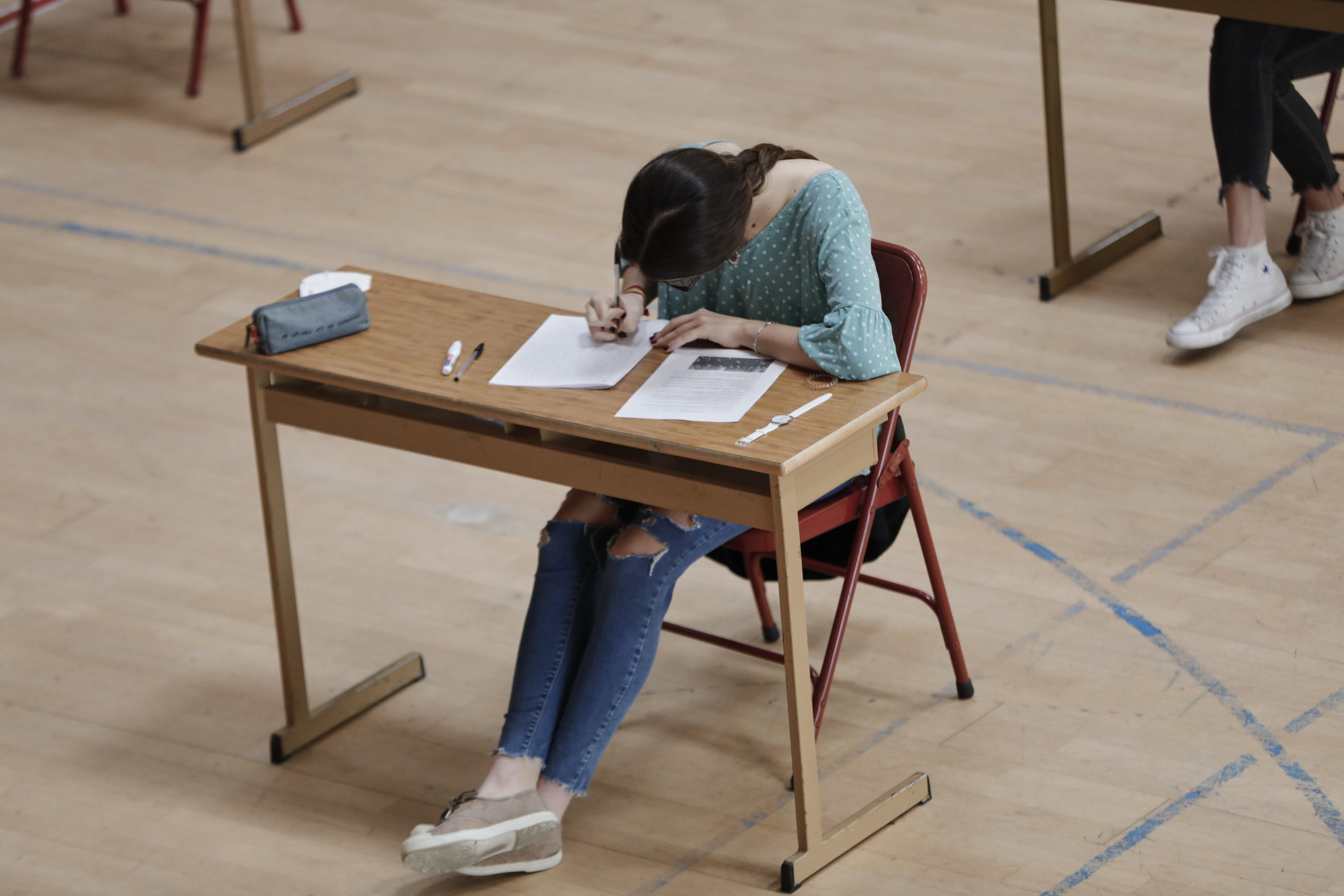  Una alumna de bachillerato del Colegio Virgen de Europa de Boadilla del Monte (Madrid) 