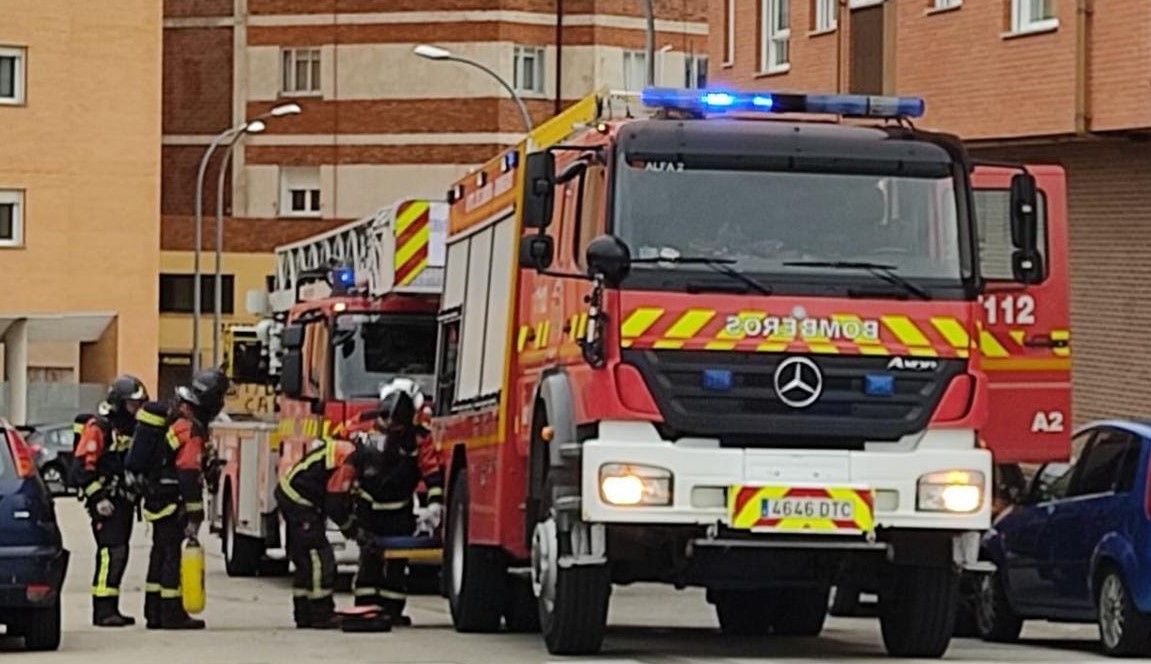 Actuación de los bomberos. Archivo